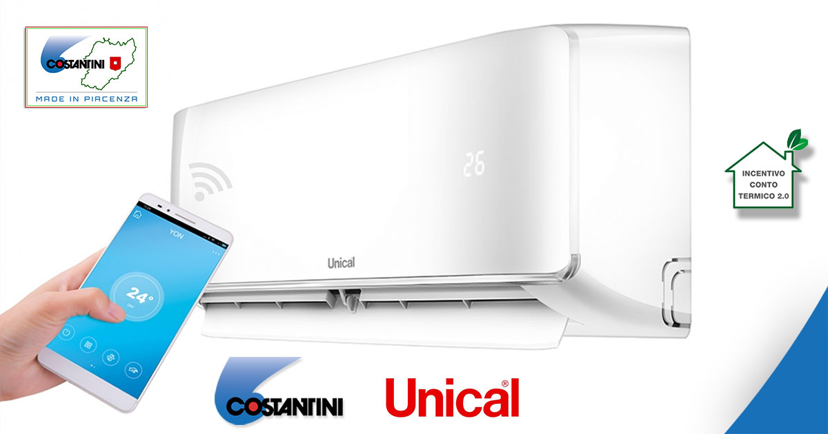 UNICAL YON, il climatizzatore con inverter, a pompa di calore