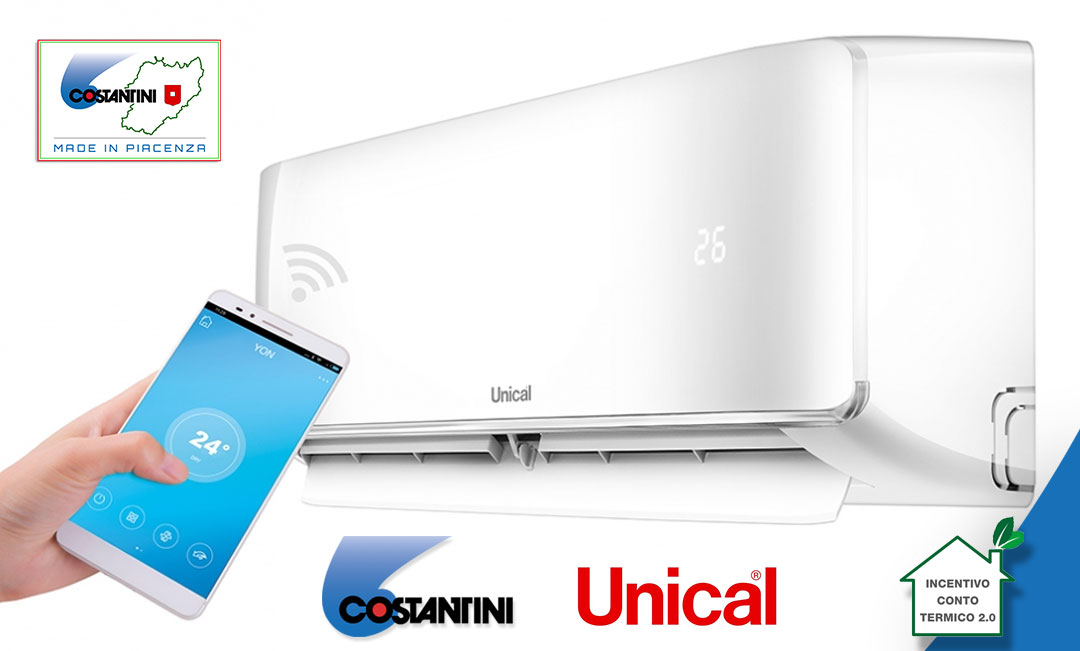 UNICAL YON, il climatizzatore con inverter, a pompa di calore